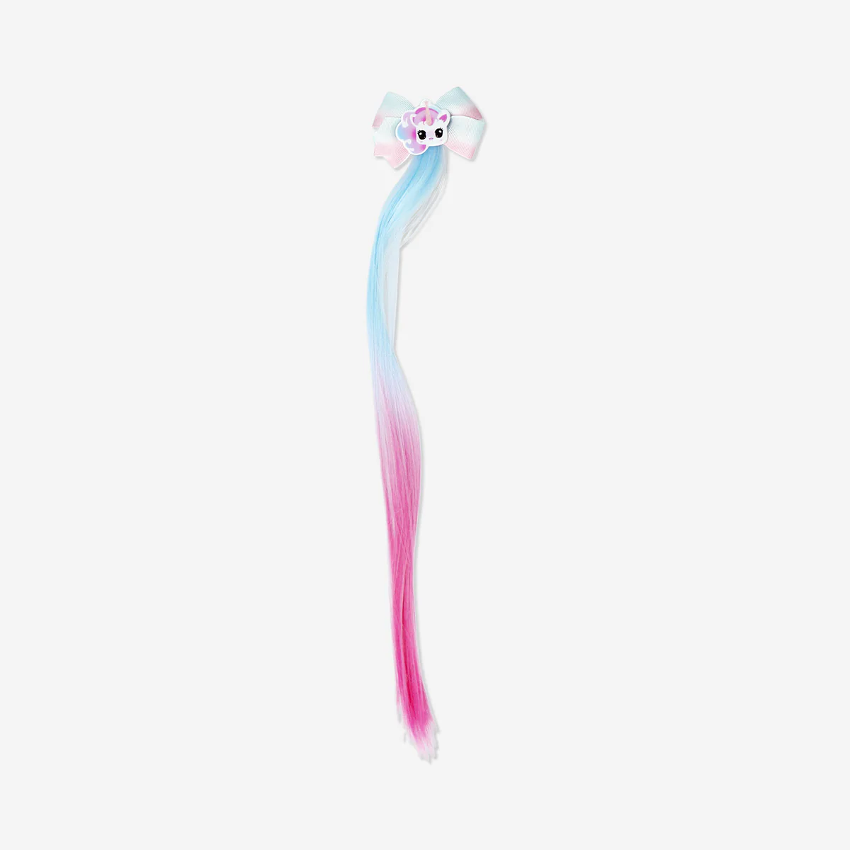 Blue and pink hair extension hair clip - Image 2