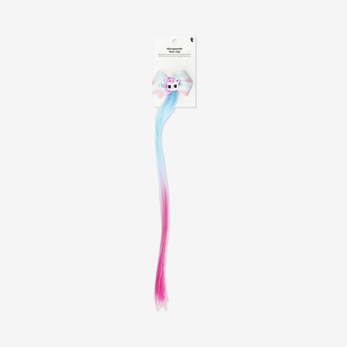 Blue and pink hair extension hair clip - Image 3