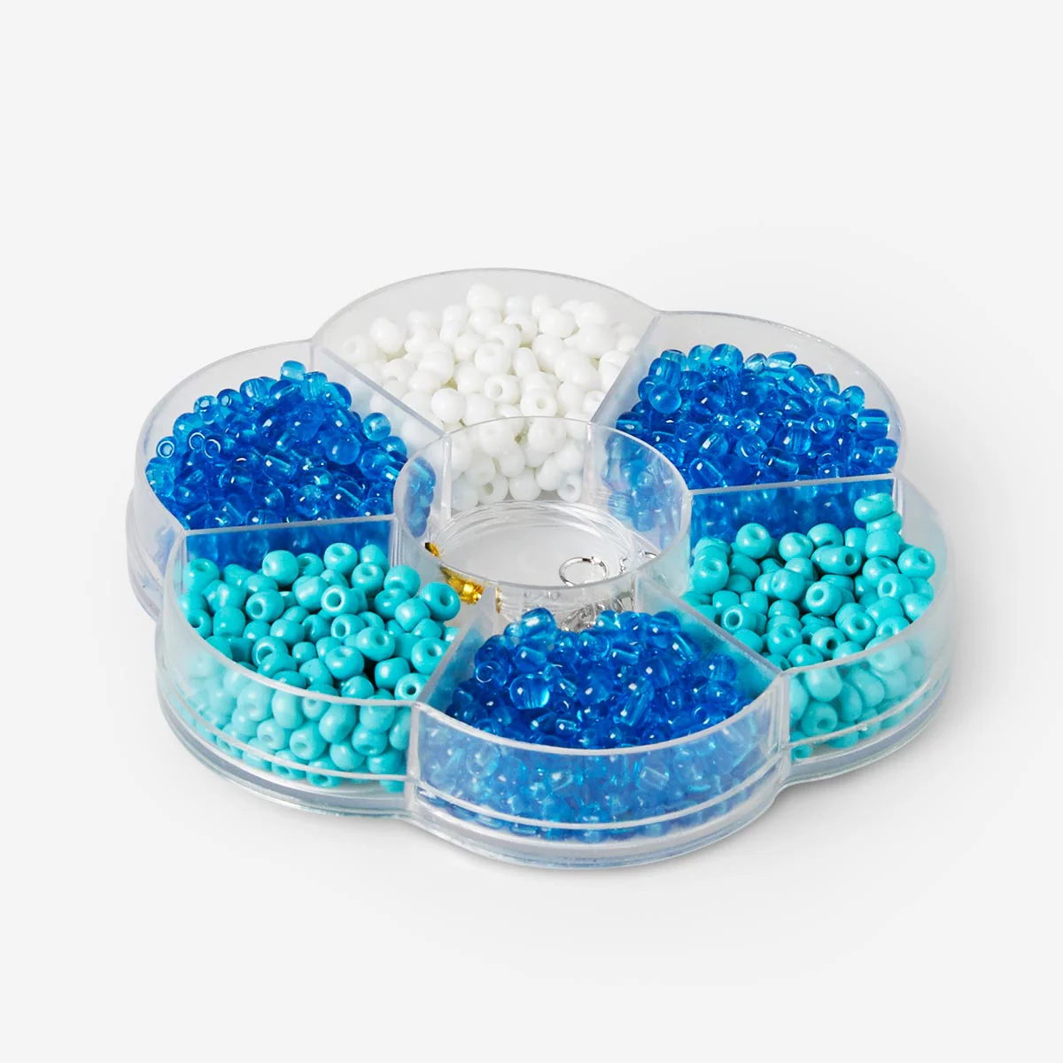 Bead set with string - Blue glass beads - Image 2