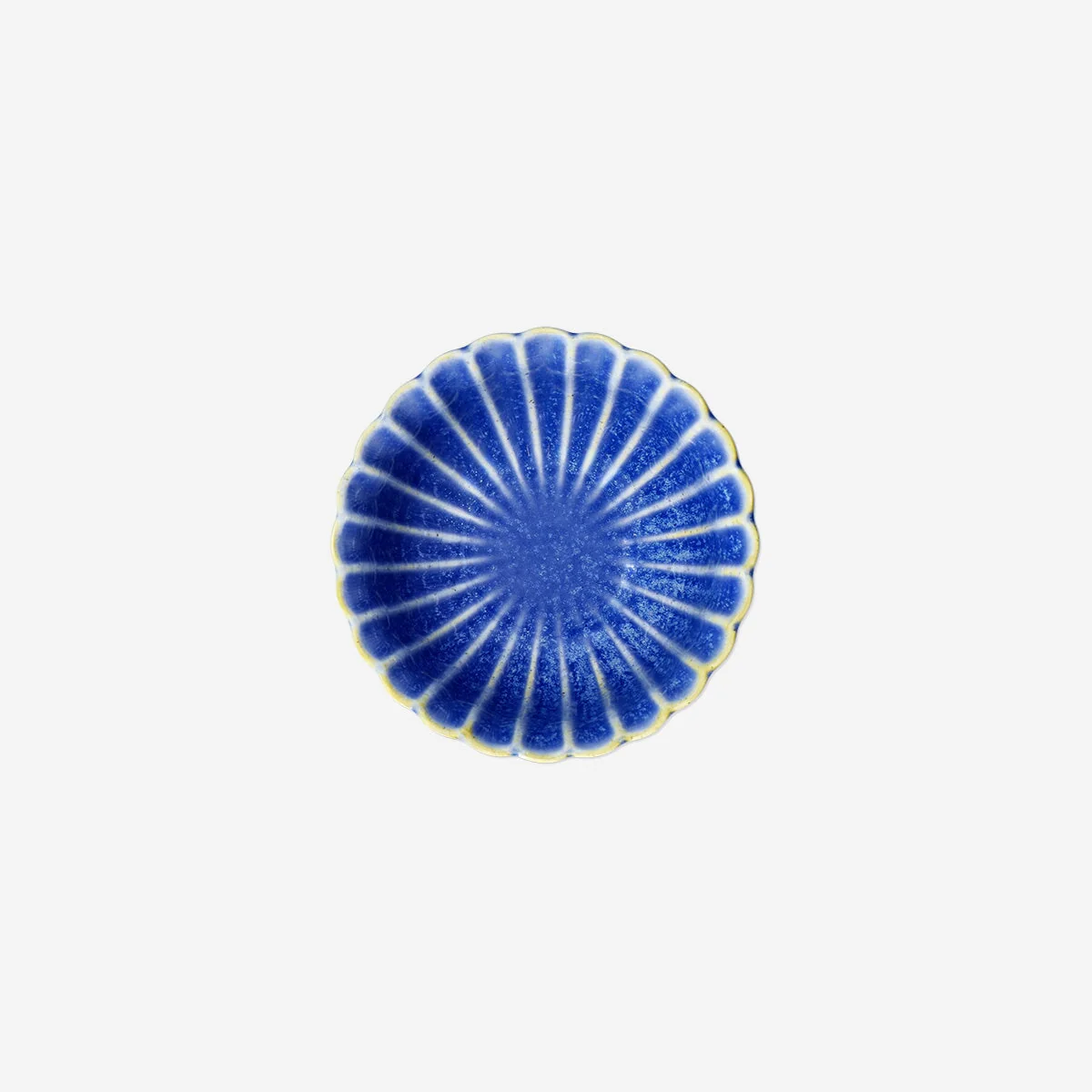 Blue bowl with seashell look - 12 cm - Image 3