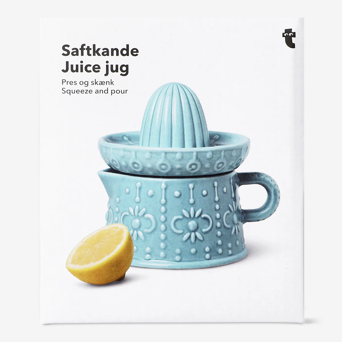 Blue ceramic citrus juicer jug - 350 ml - Image 3