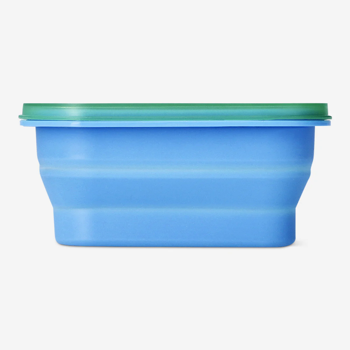Blue collapsible lunchbox with spork - 600 ml - Image 3