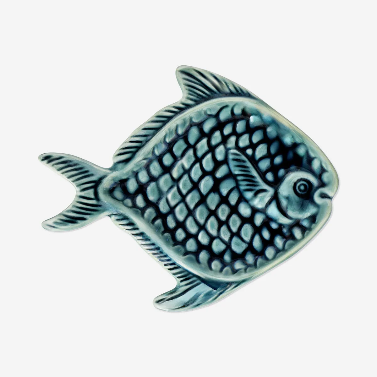 Blue fish dish - 21 cm