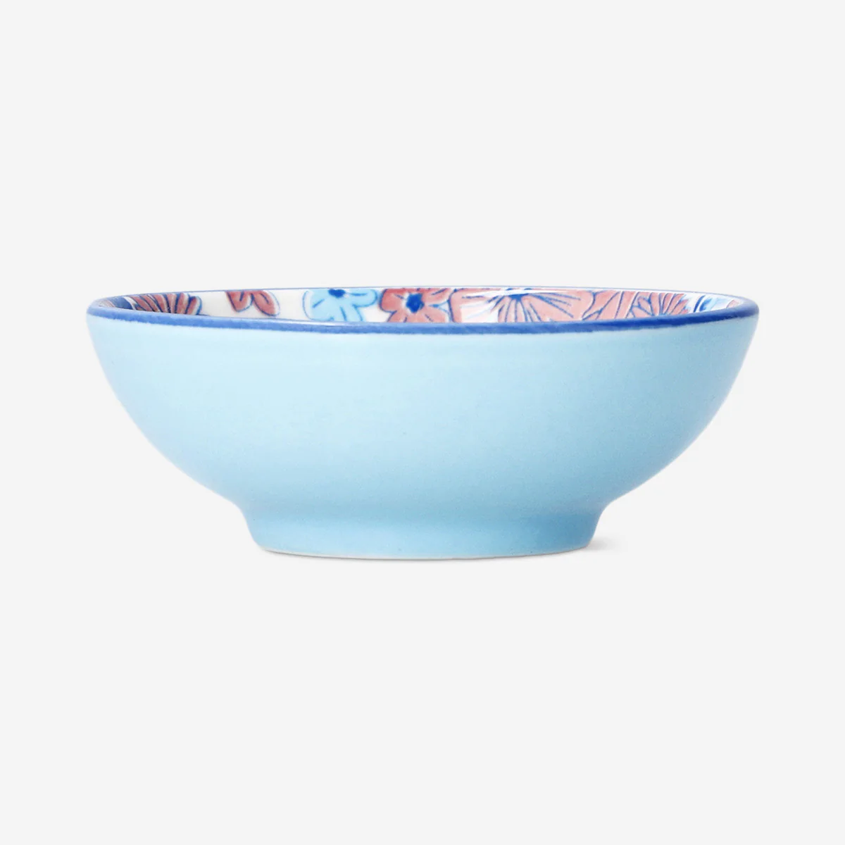 Blue floral soya bowl - 8 cm - Image 2