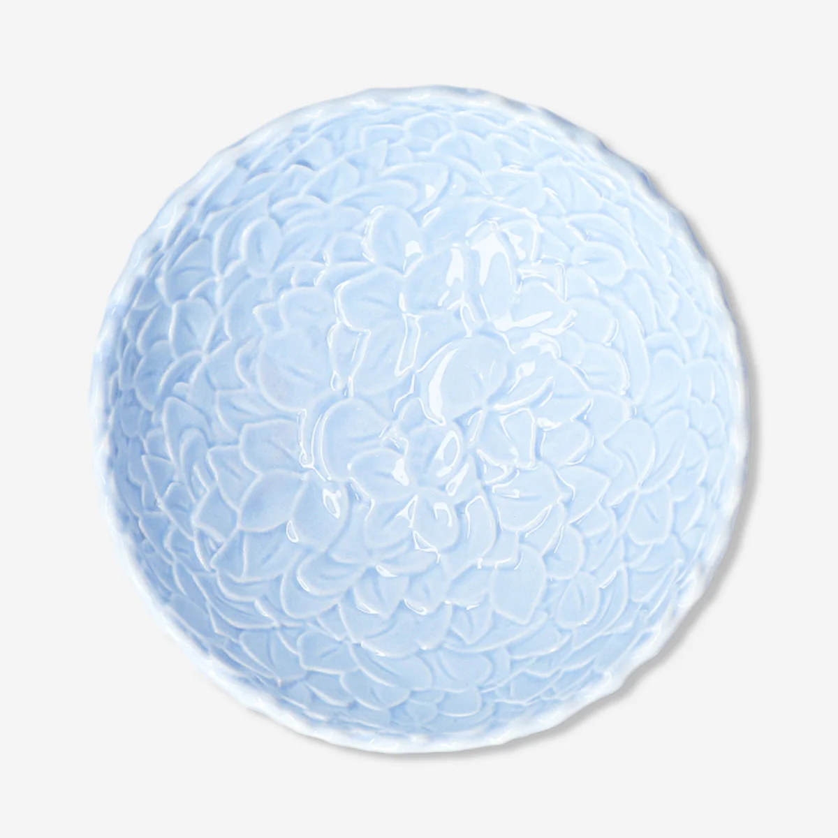 Blue hydrangea flower bowl - 13 cm - Image 4