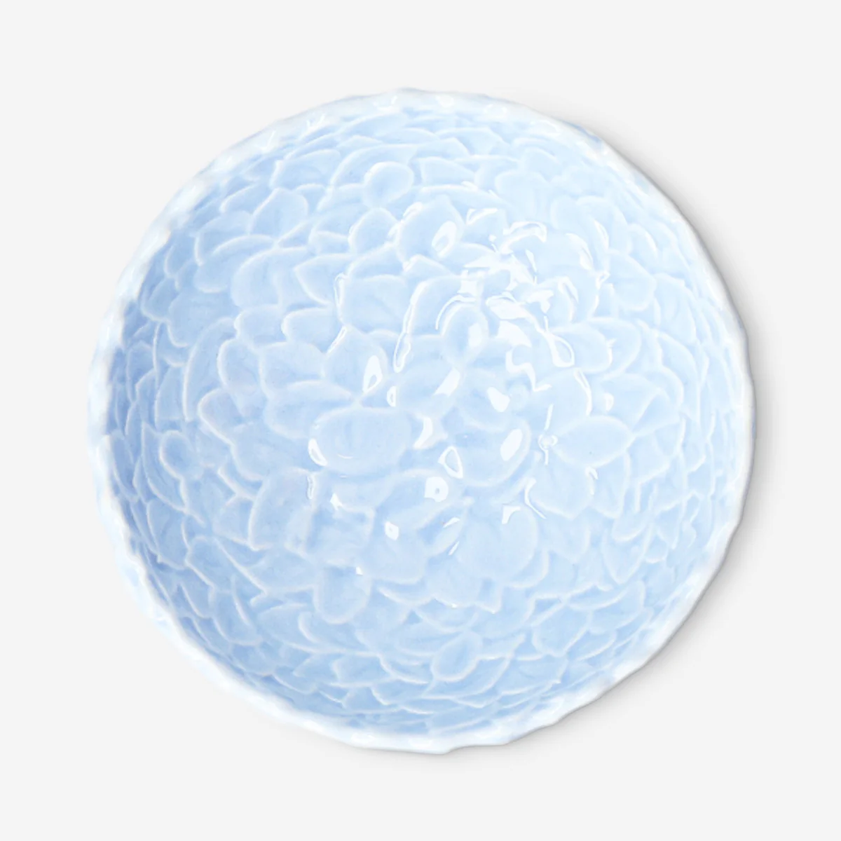 Blue hydrangea flower bowl - 8 cm - Image 3