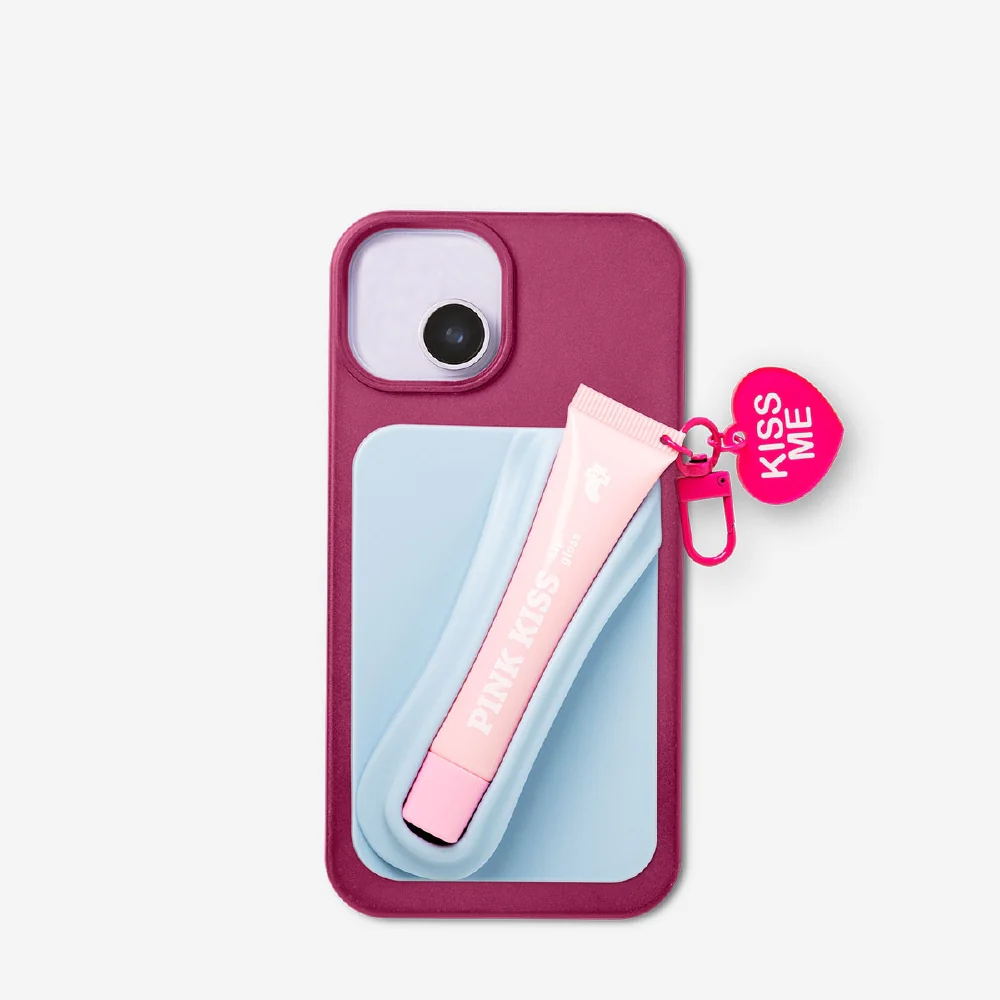 Blue lip gloss holder for phone - Image 3