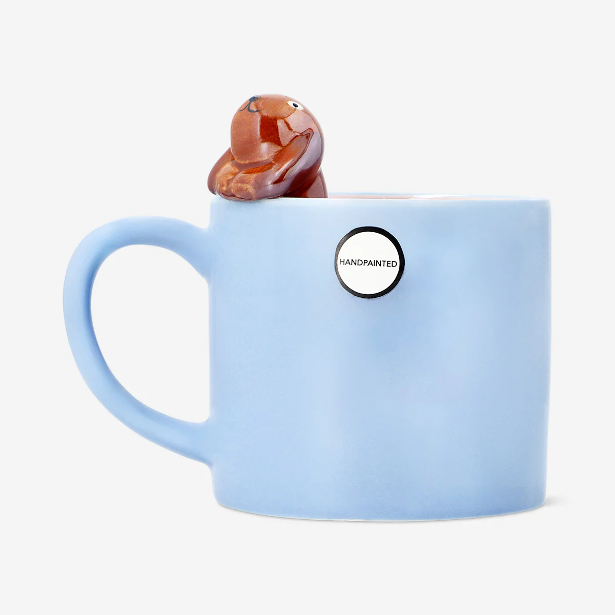 Blue mug with 3D sausage dog - 465 ml