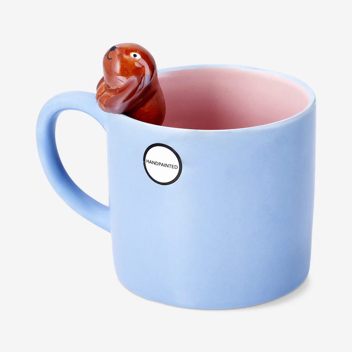 Blue mug with 3D sausage dog - 465 ml - Image 2