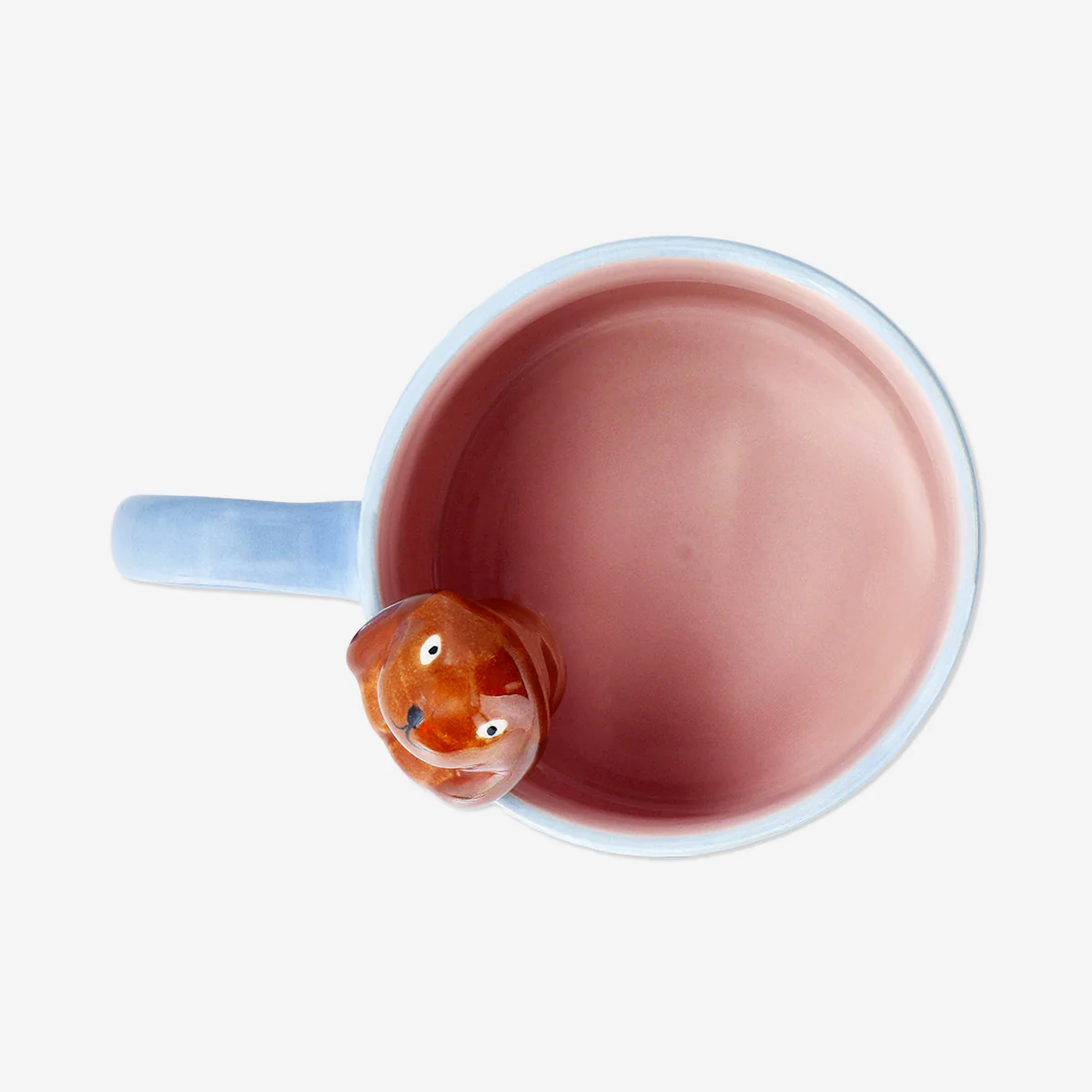 Blue mug with 3D sausage dog - 465 ml - Image 3