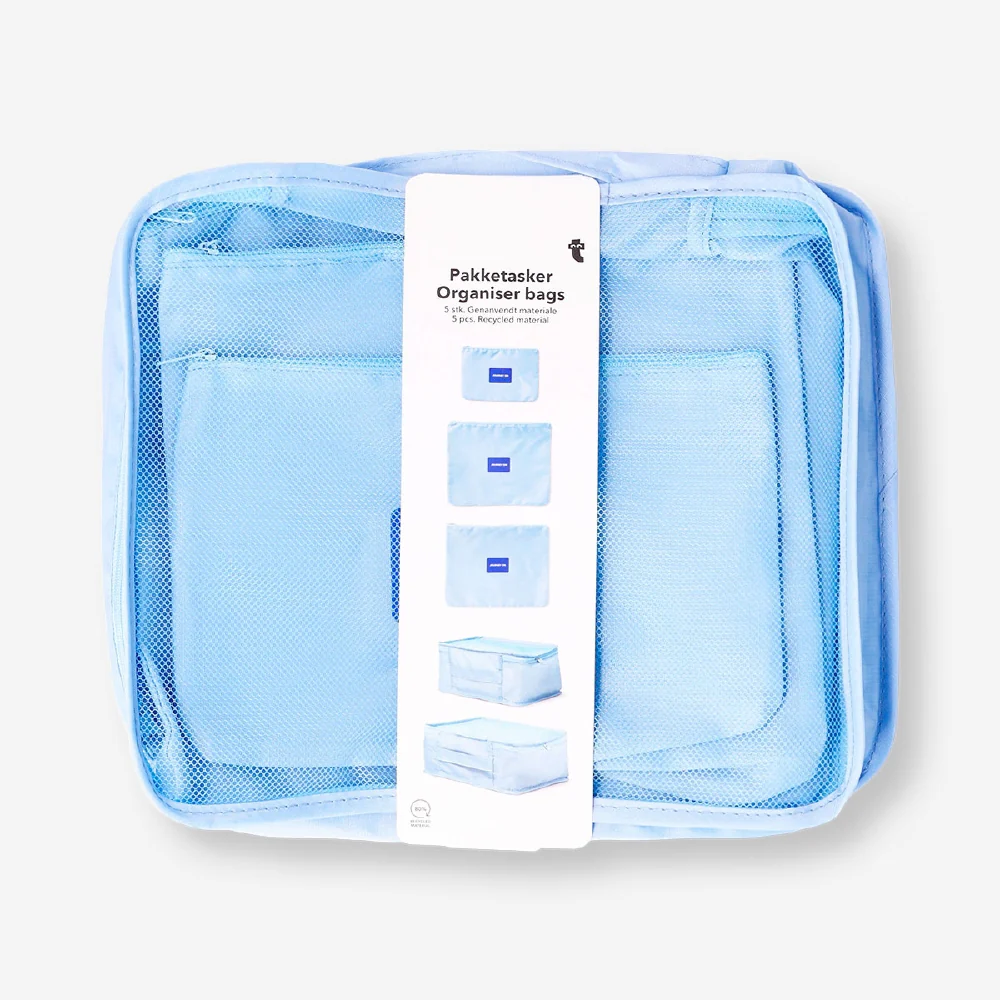 Blue organiser bags - 5 pcs - Image 2