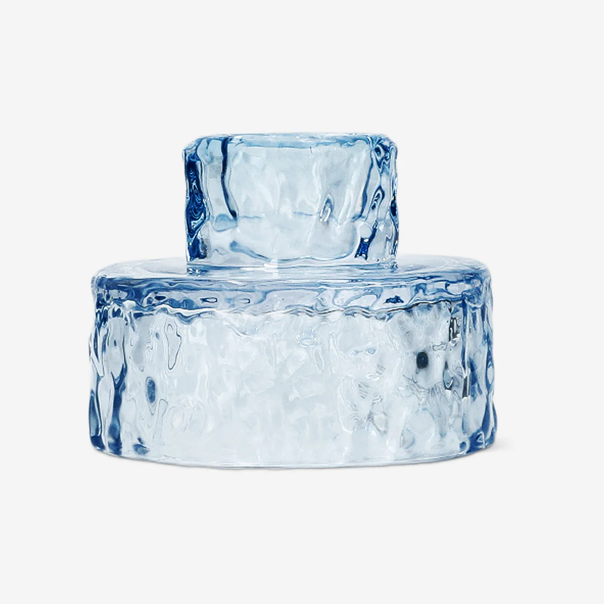 Blue reversible candle and tea light holder - Image 2