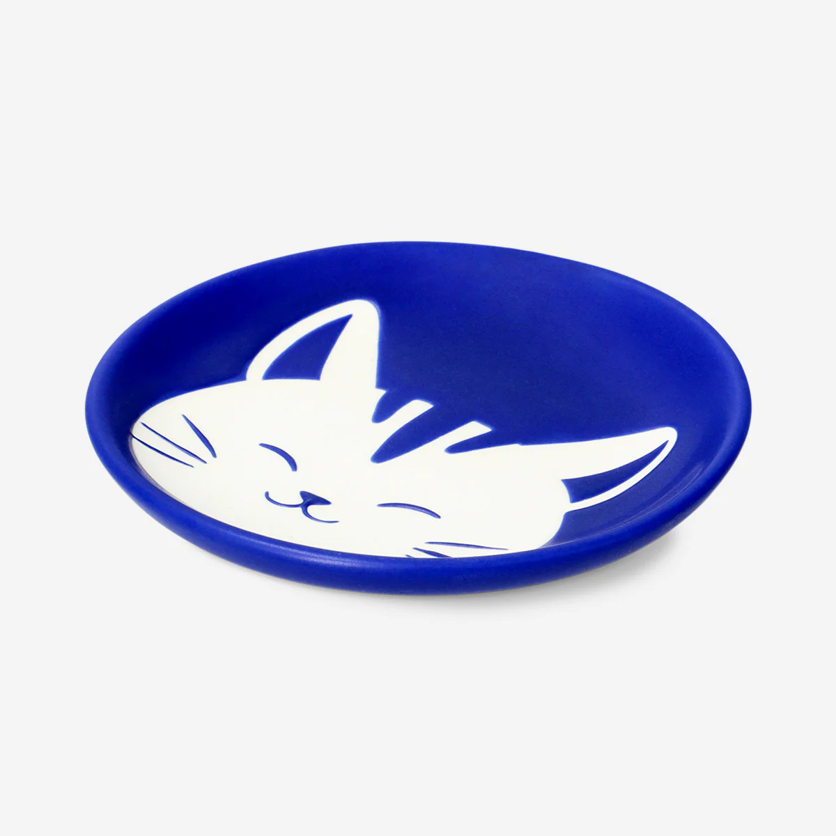 Blue plate with cat design - 23 cm - Image 2