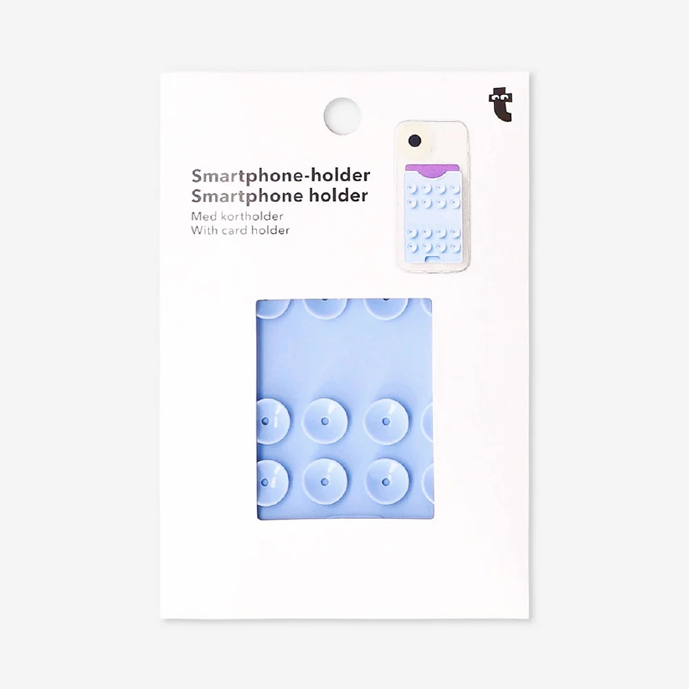Blue smartphone holder with suction pads - Image 2