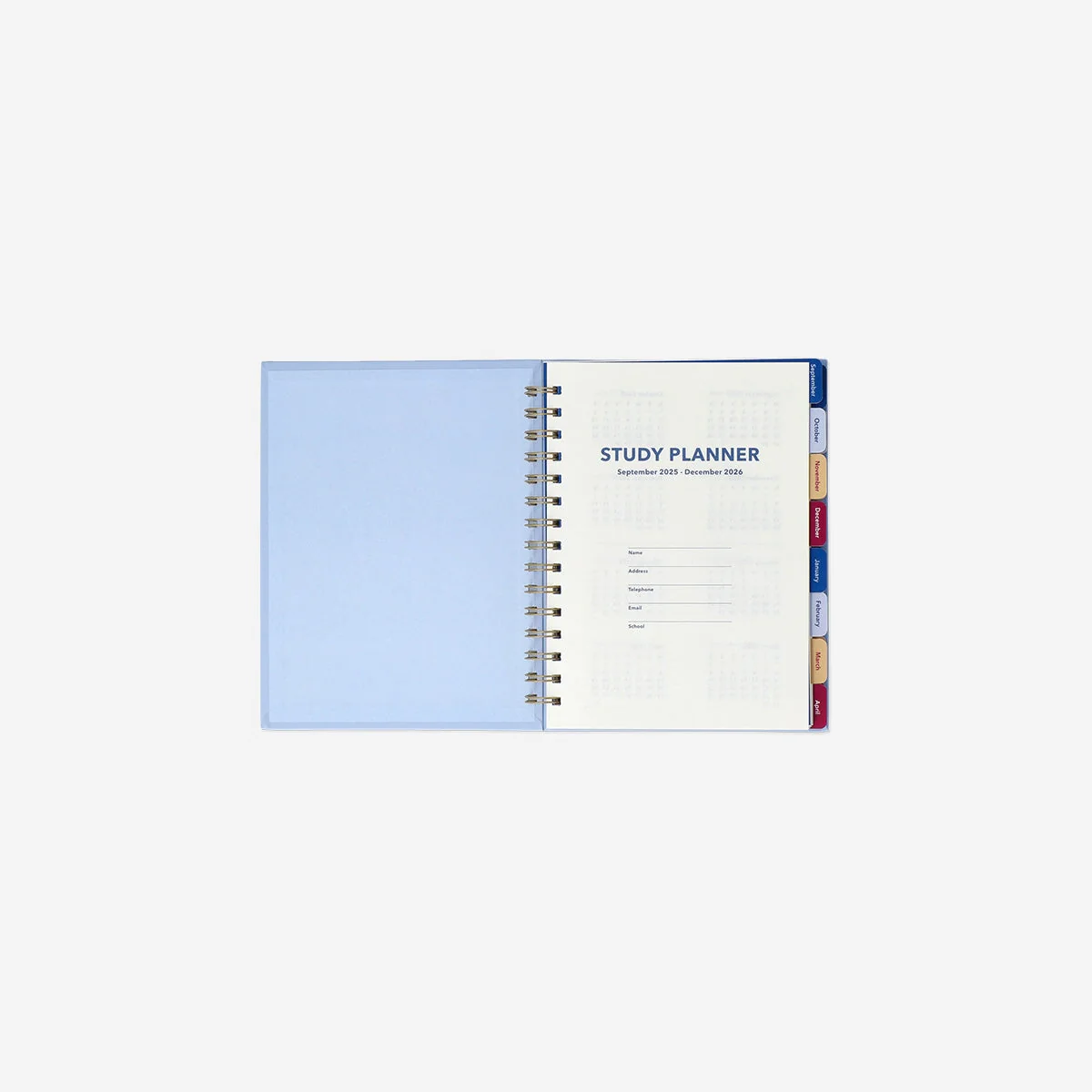 Blue study planner - English - Image 2