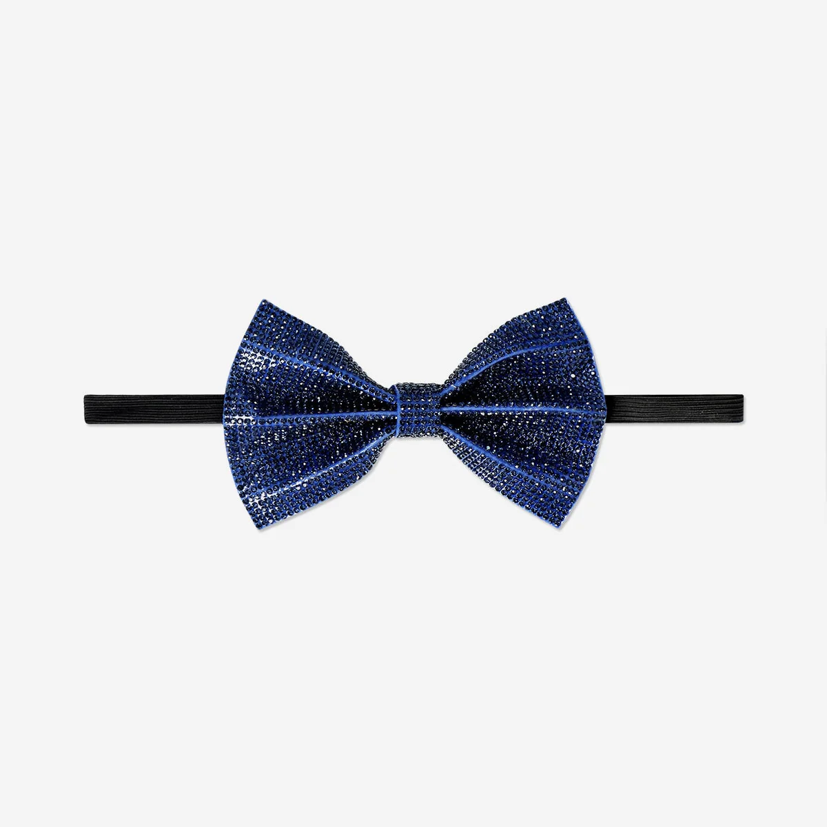 Blue bow tie with rhinestones - Image 2