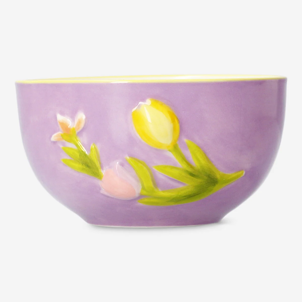 Bowl with embossed flowers and bee - 10 cm - Image 2