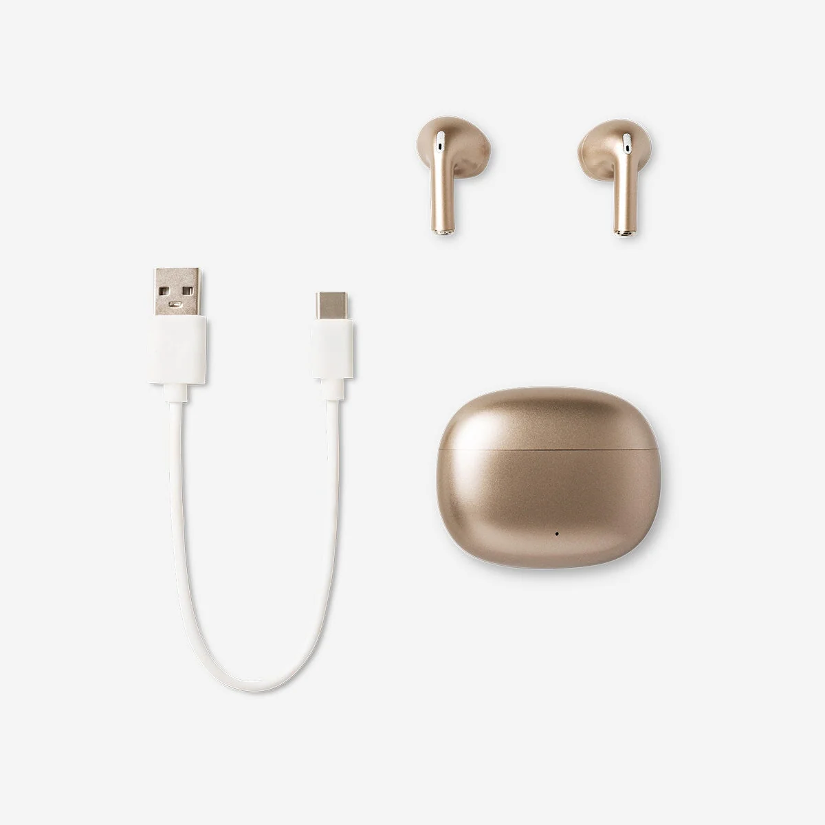 Bronze wireless earphones with microphone - Image 2
