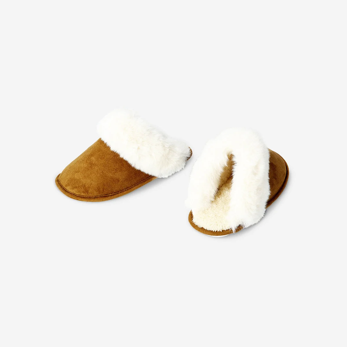 Brown slippers with plush - Size 40/41 - Image 3