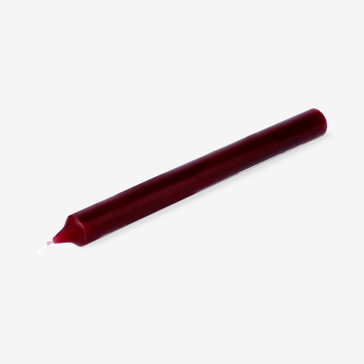 Burgundy dinner candle - 24 cm - Image 2