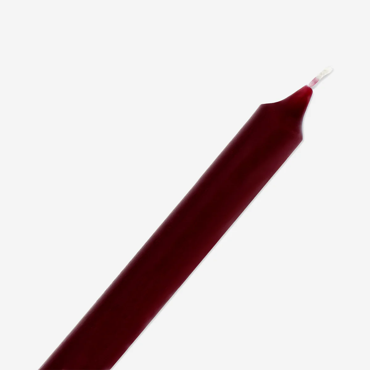 Burgundy dinner candle - 24 cm - Image 3