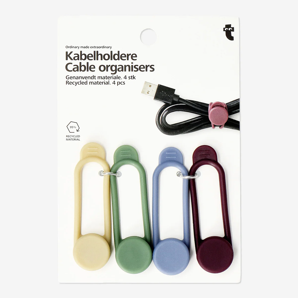 Cable organisers. 4 pcs