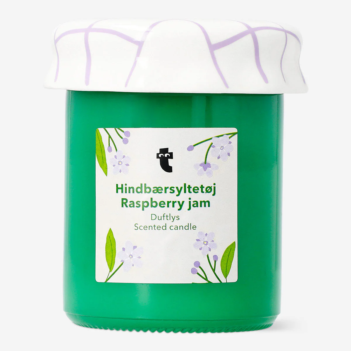 Candle shaped as jam jar - Raspberry jam fragrance - Image 2