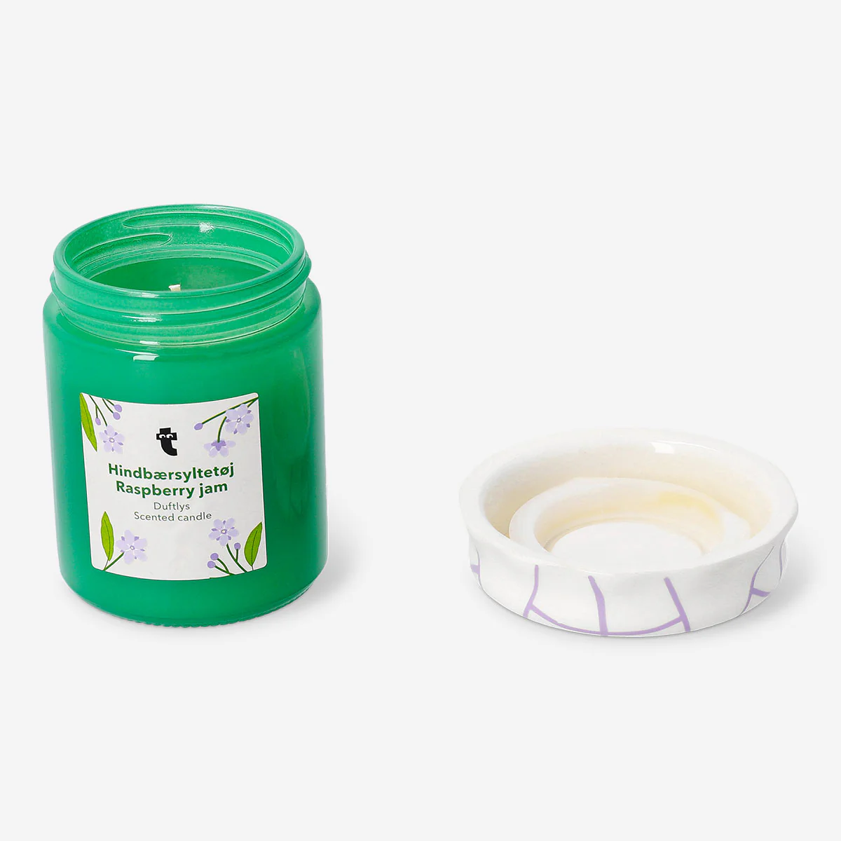 Candle shaped as jam jar - Raspberry jam fragrance - Image 3