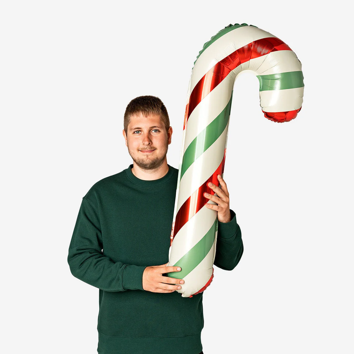 Candy Cane Foil Balloon - 100 cm