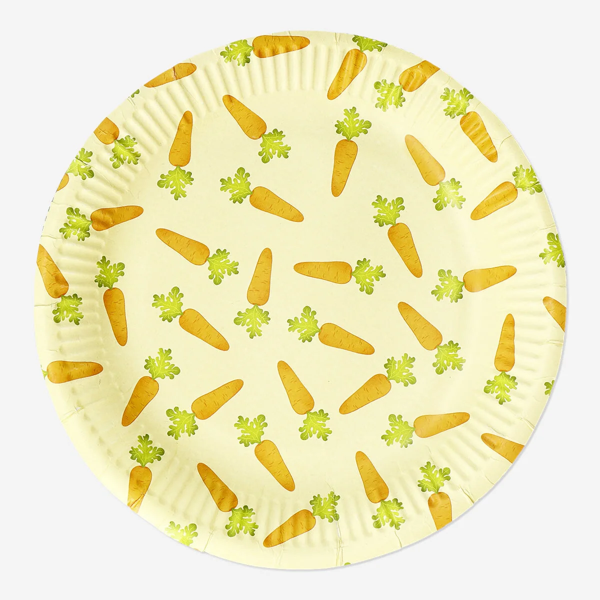 Carrot shaped paper plates - 8 pcs - Image 2
