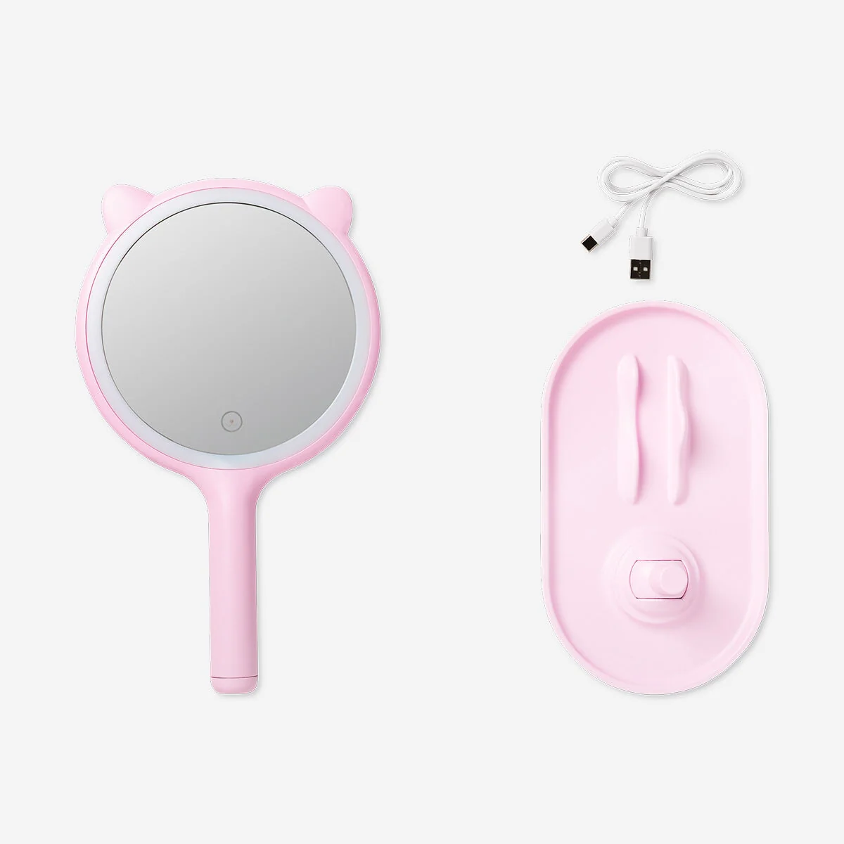 Cat mirror with light and phone stand - Image 2