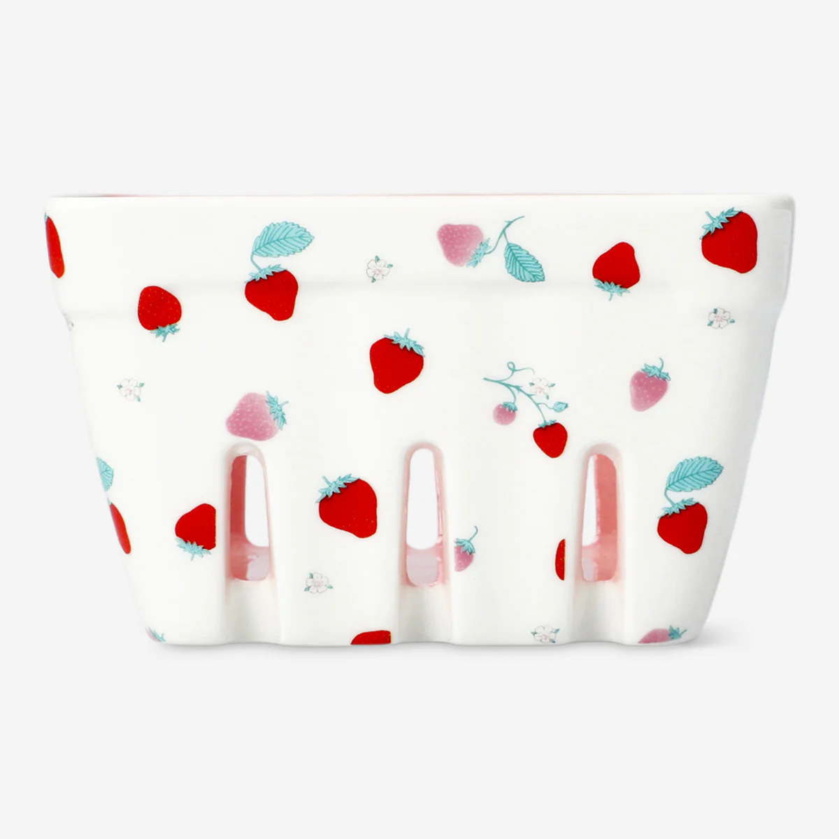 Ceramic colander with strawberry print - Image 3