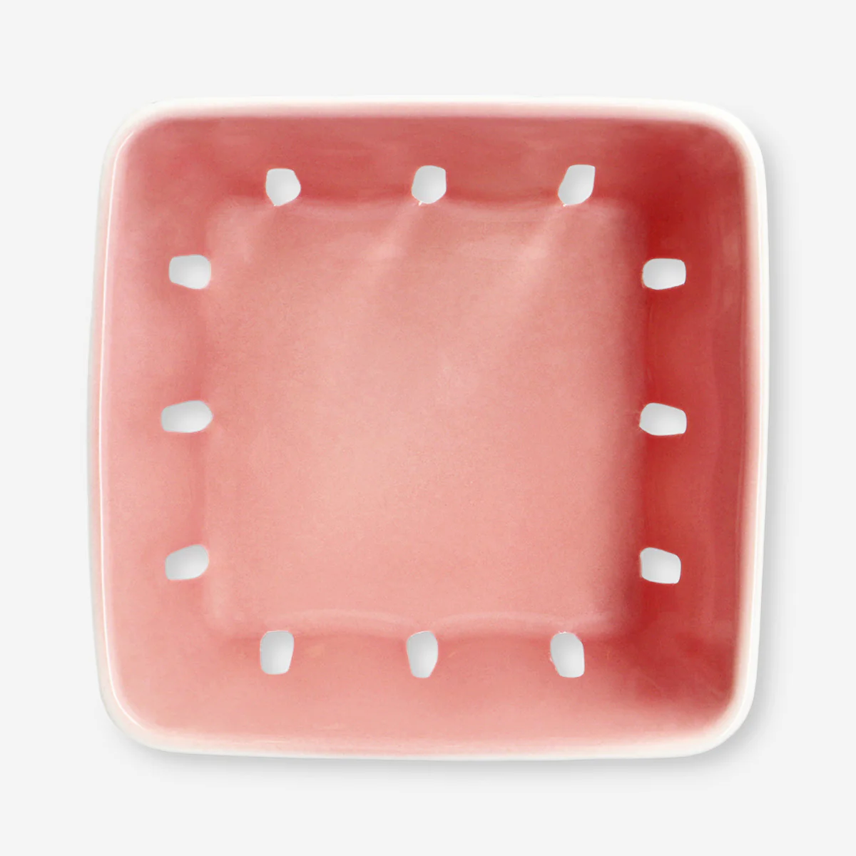 Ceramic colander with strawberry print - Image 4