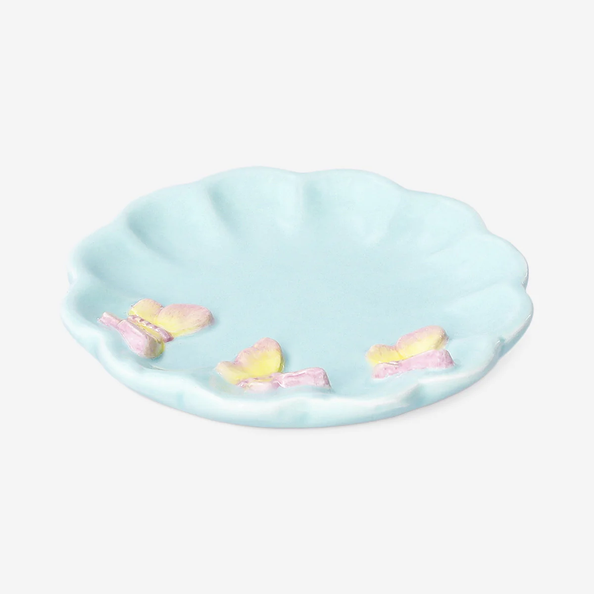 Ceramic dish with butterflies - 10 cm - Image 2
