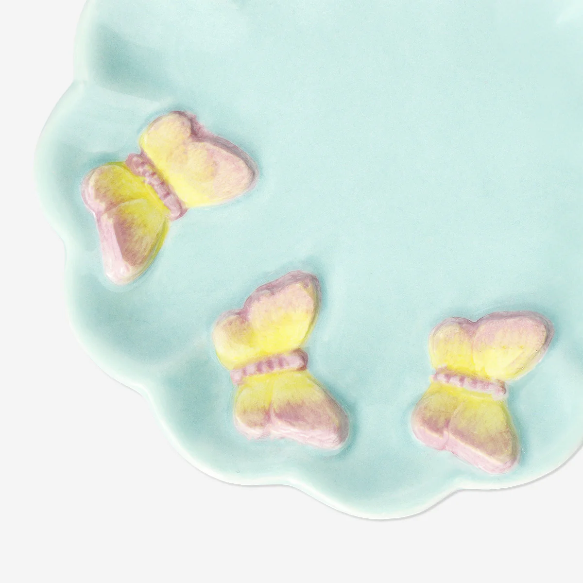 Ceramic dish with butterflies - 10 cm - Image 3