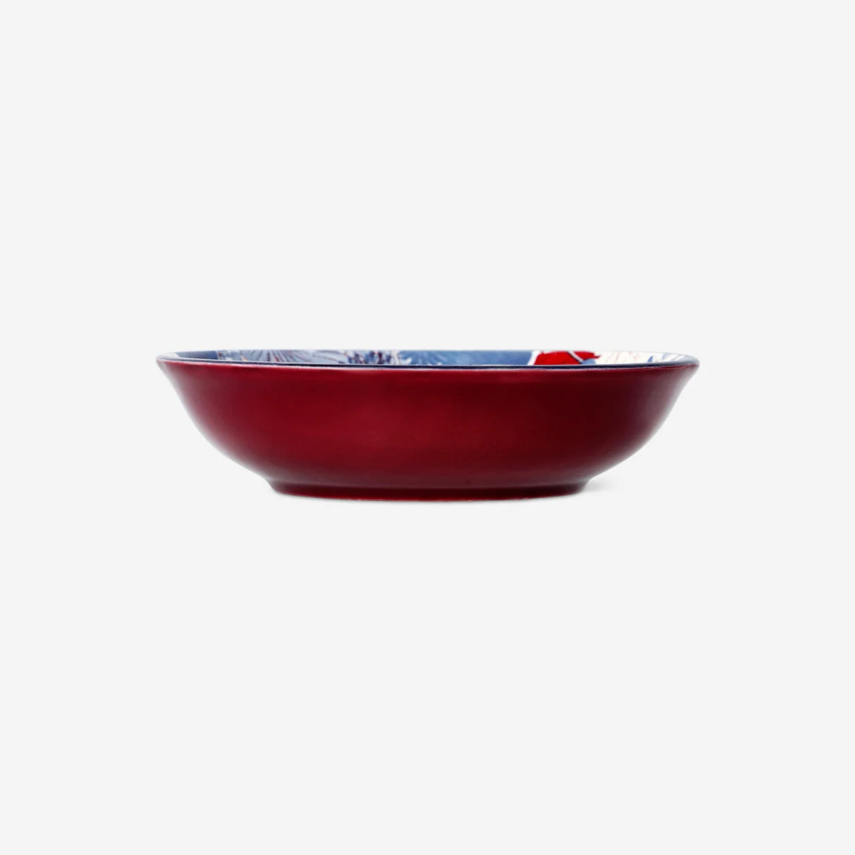 Floral ceramic low bowl - 14 cm - Image 2