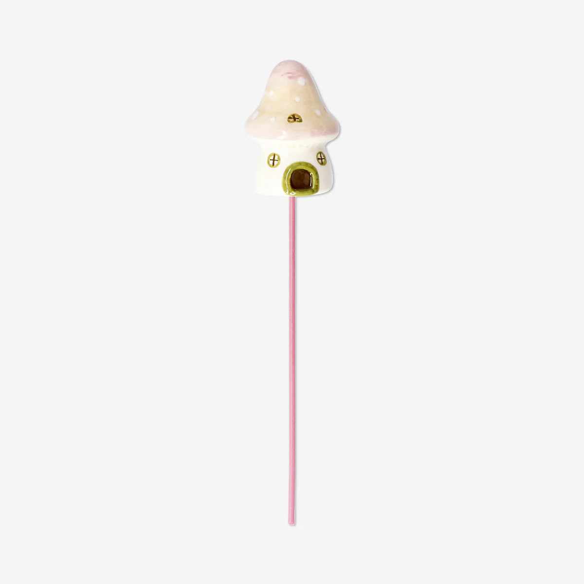 Ceramic mushroom stick pot decoration