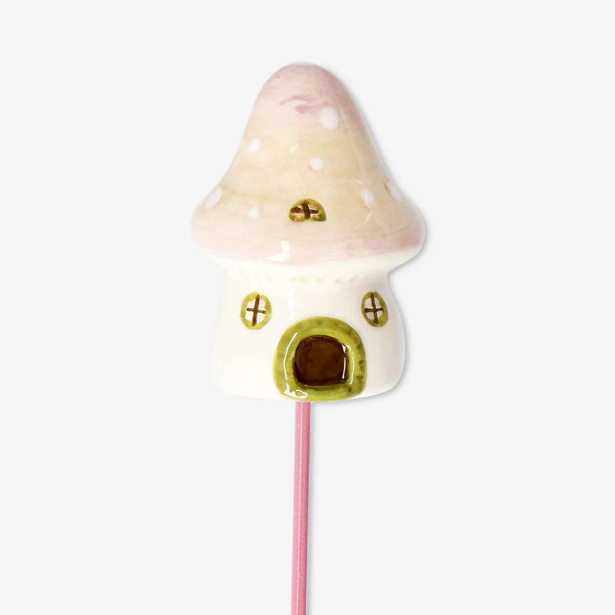 Ceramic mushroom stick pot decoration - Image 3