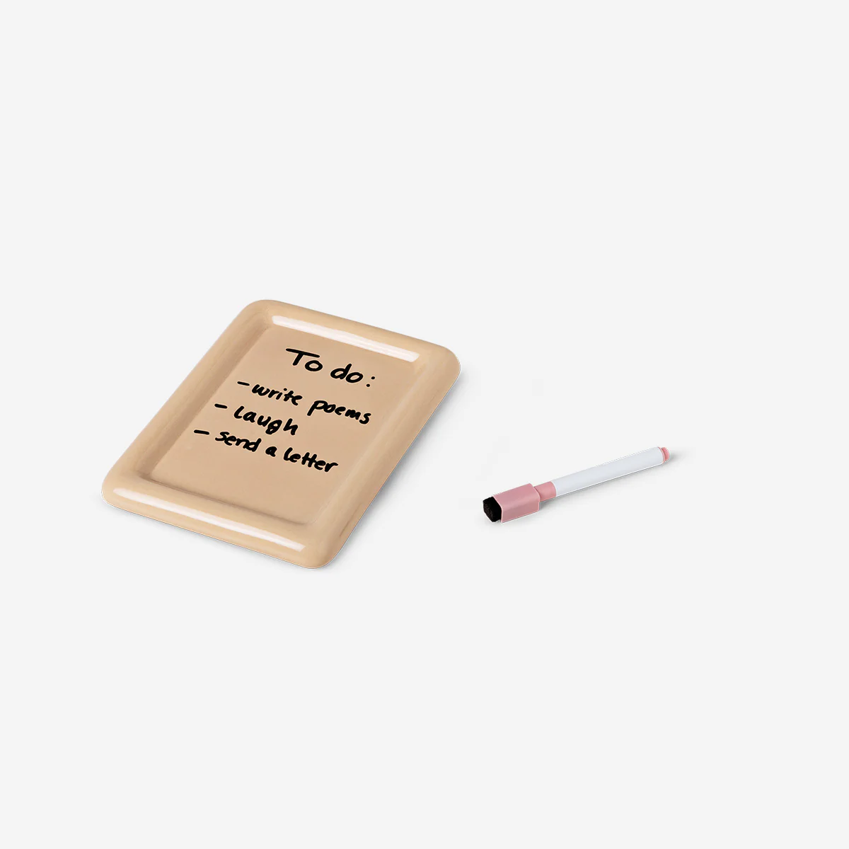 Ceramic note dish with marker - Image 2