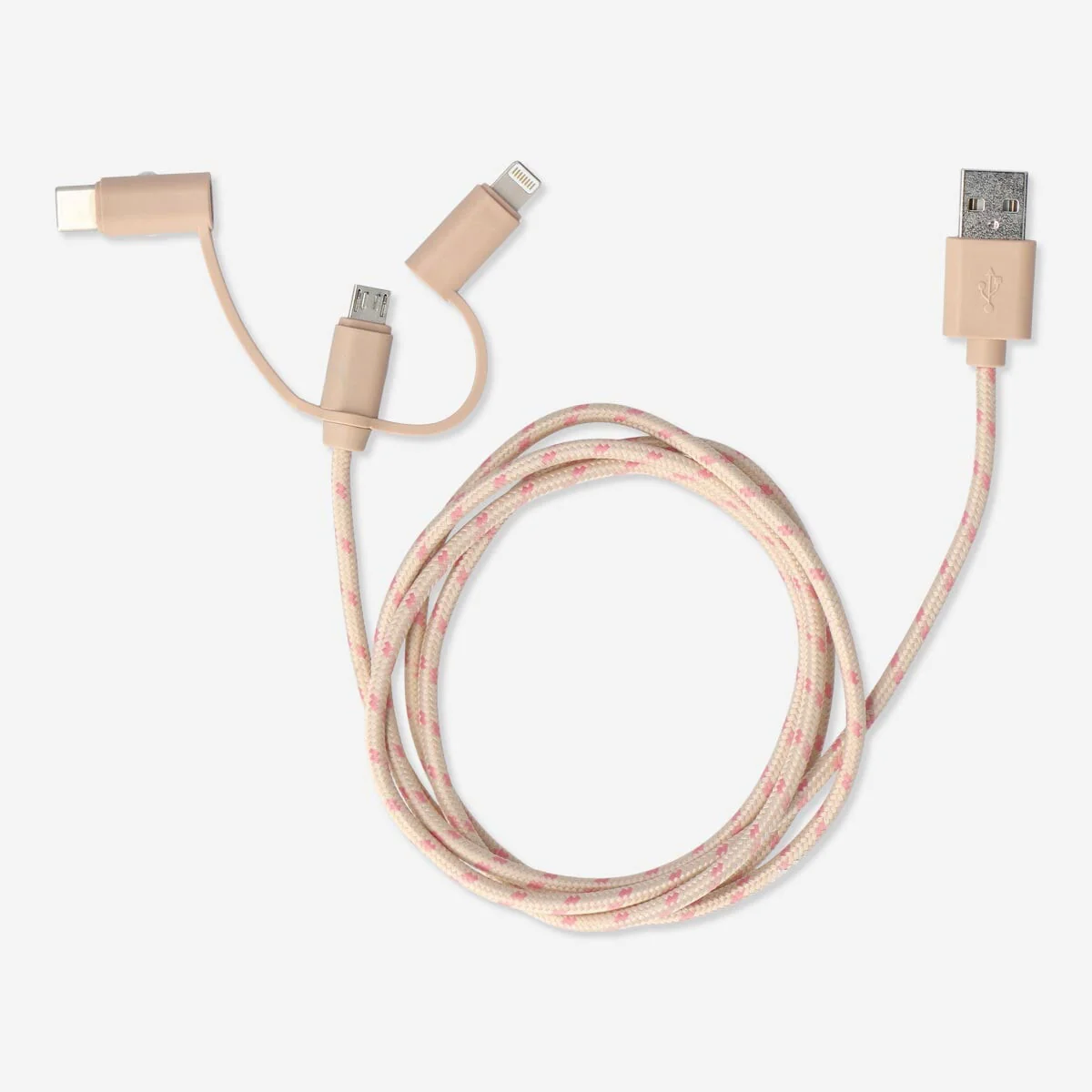 Charging cable. For USB-C, Micro USB and lightning