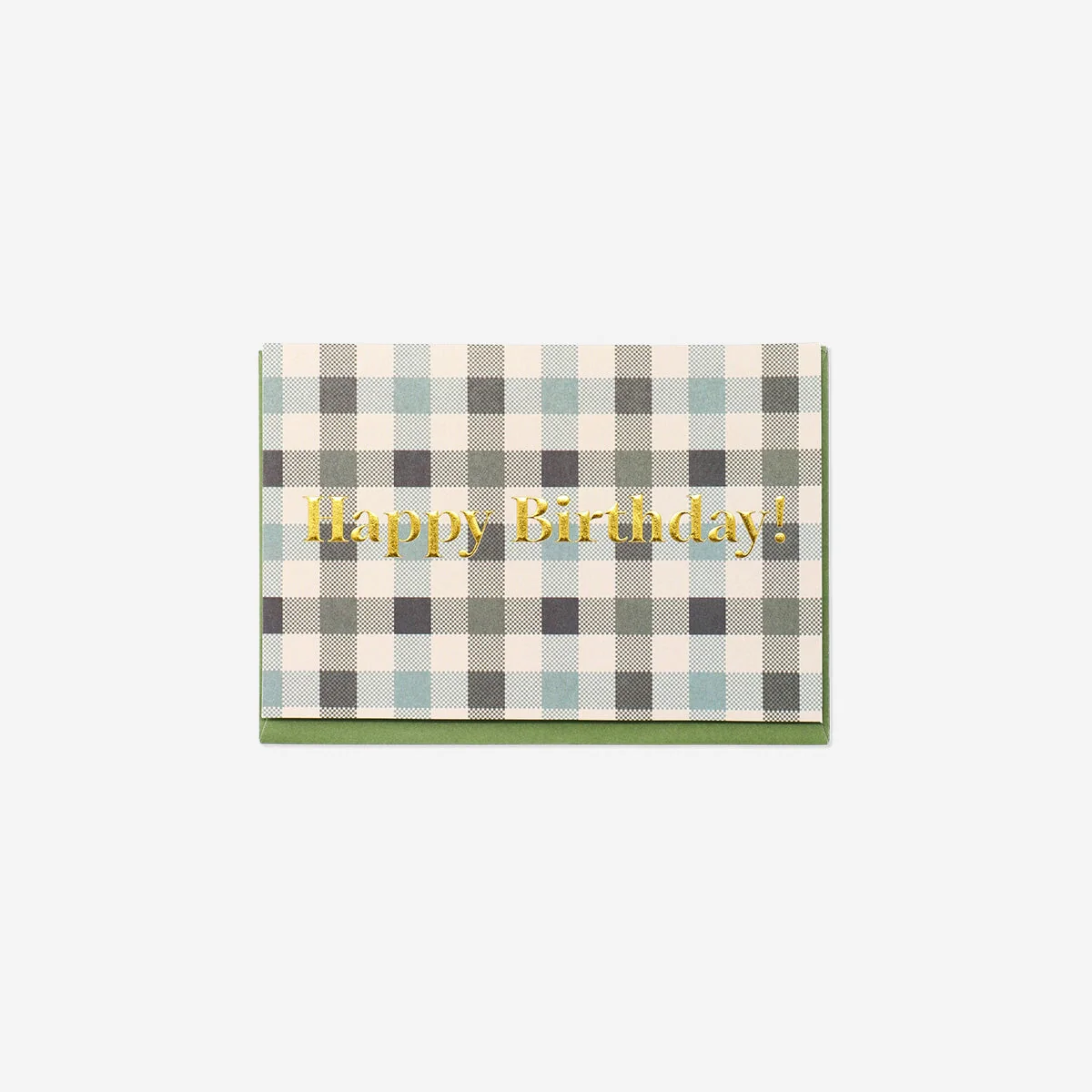 Checkered birthday card