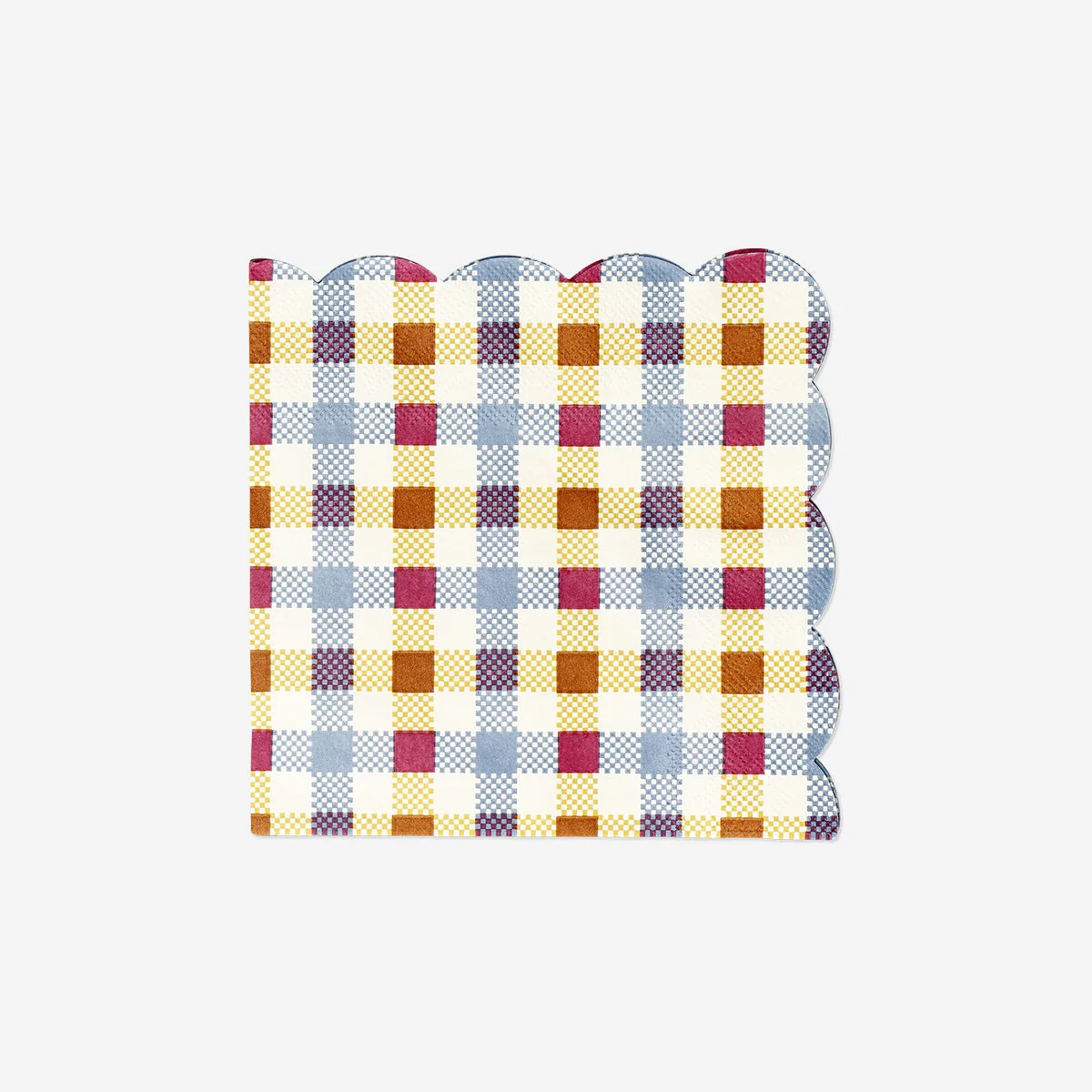 Checkered napkins - 16 pcs - Image 2