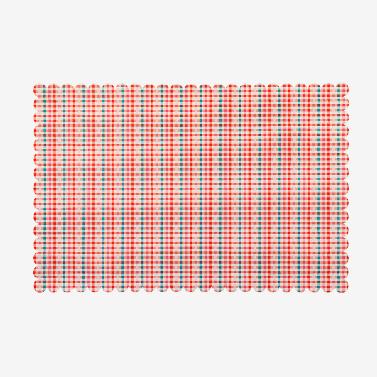 Chequered paper picnic tablecloth - 120x180 cm - Image 2