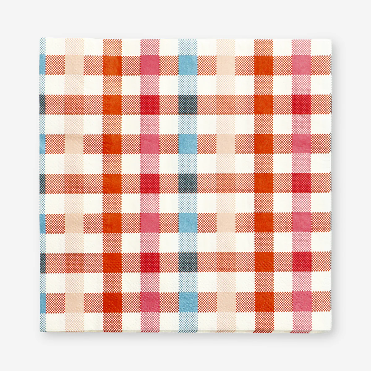 Checkered picnic napkins - 16 pcs - Image 2