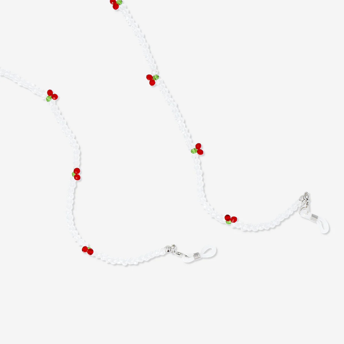 Cherry spectacle strap with glass beads - Image 2