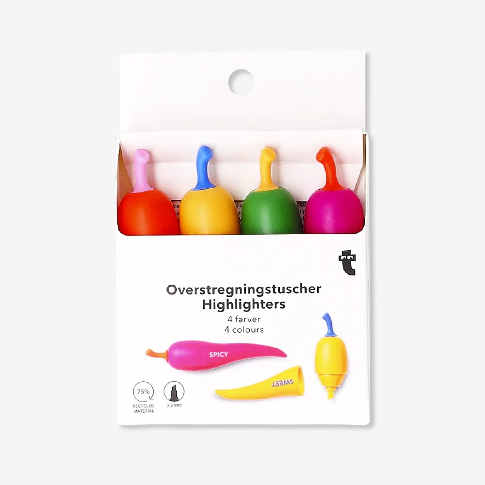 Chilli highlighters - 4 pcs - Image 3