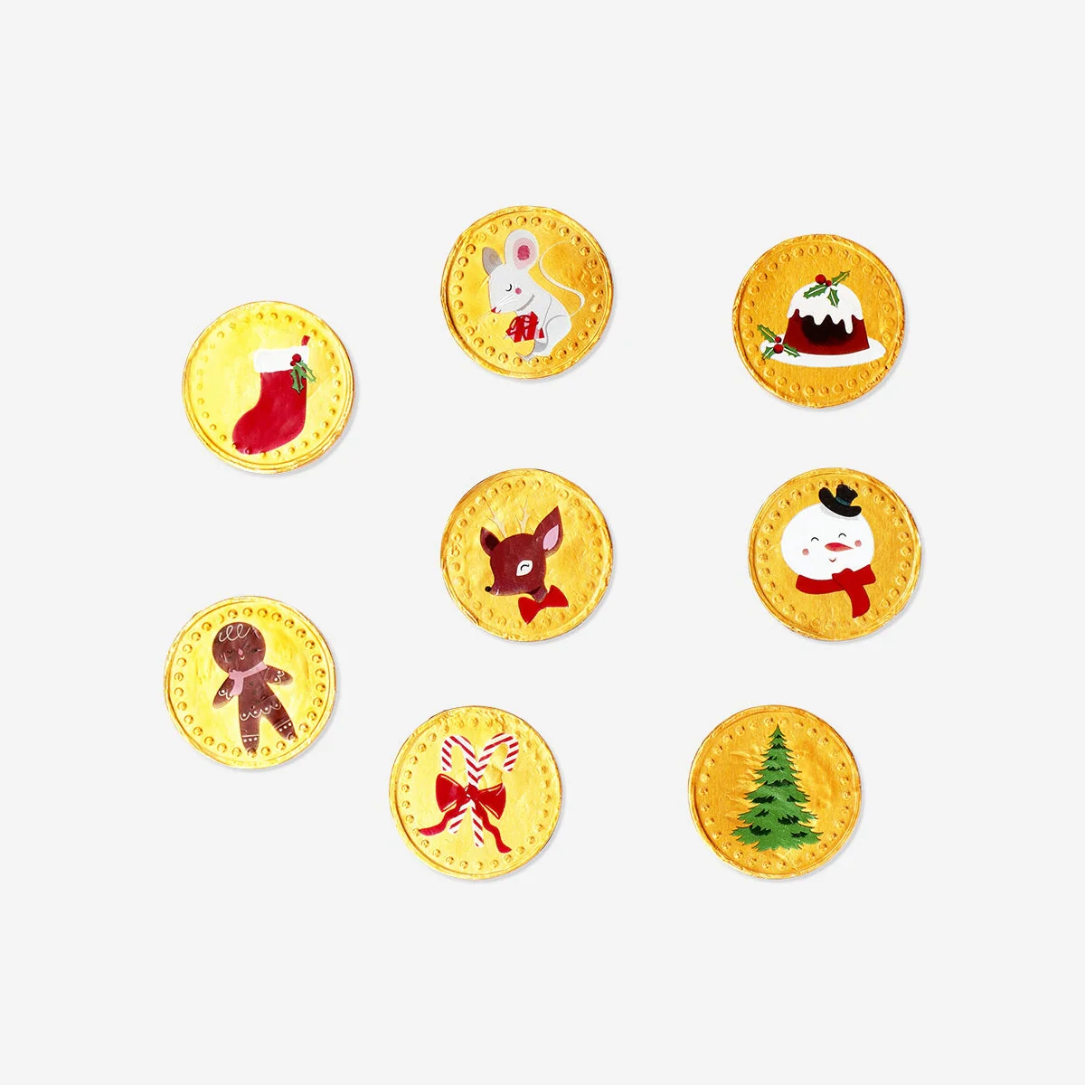 Christmas chocolate coins in net - Image 2