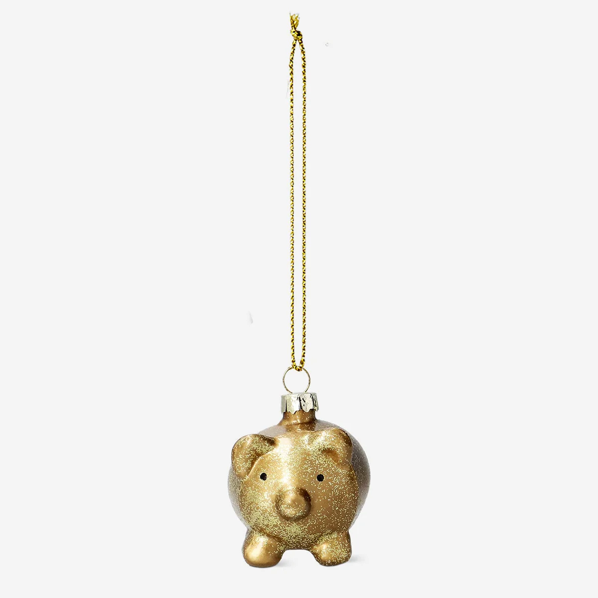 Christmas bauble - Golden pig - Image 2