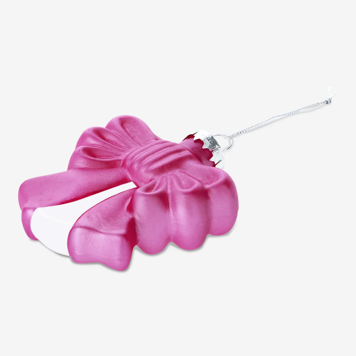 Christmas bauble - Pink bow - Image 2