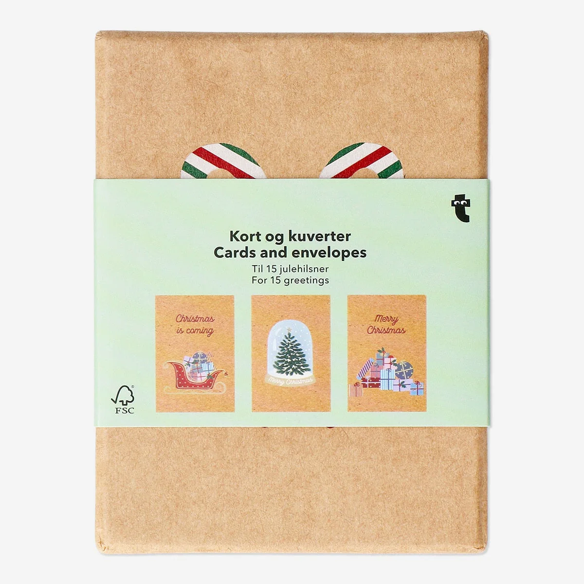 Christmas cards and envelopes - 15 pcs